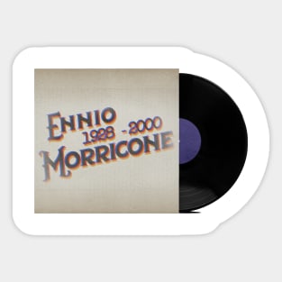 RETRO VINYL ENNIO MORRICONE Sticker